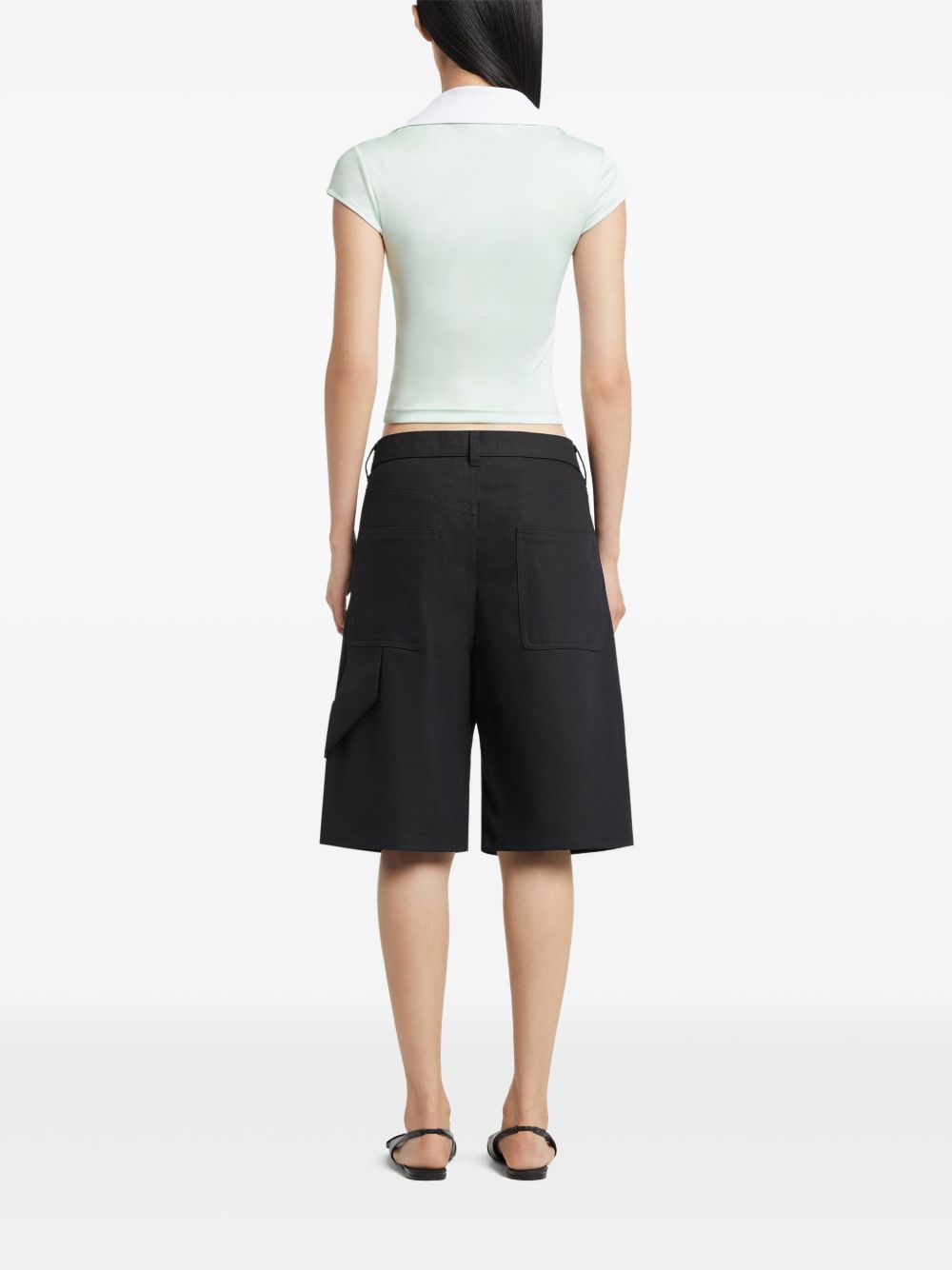 Courreges Pre CourrÃ¨ges Logo cropped polo shirt