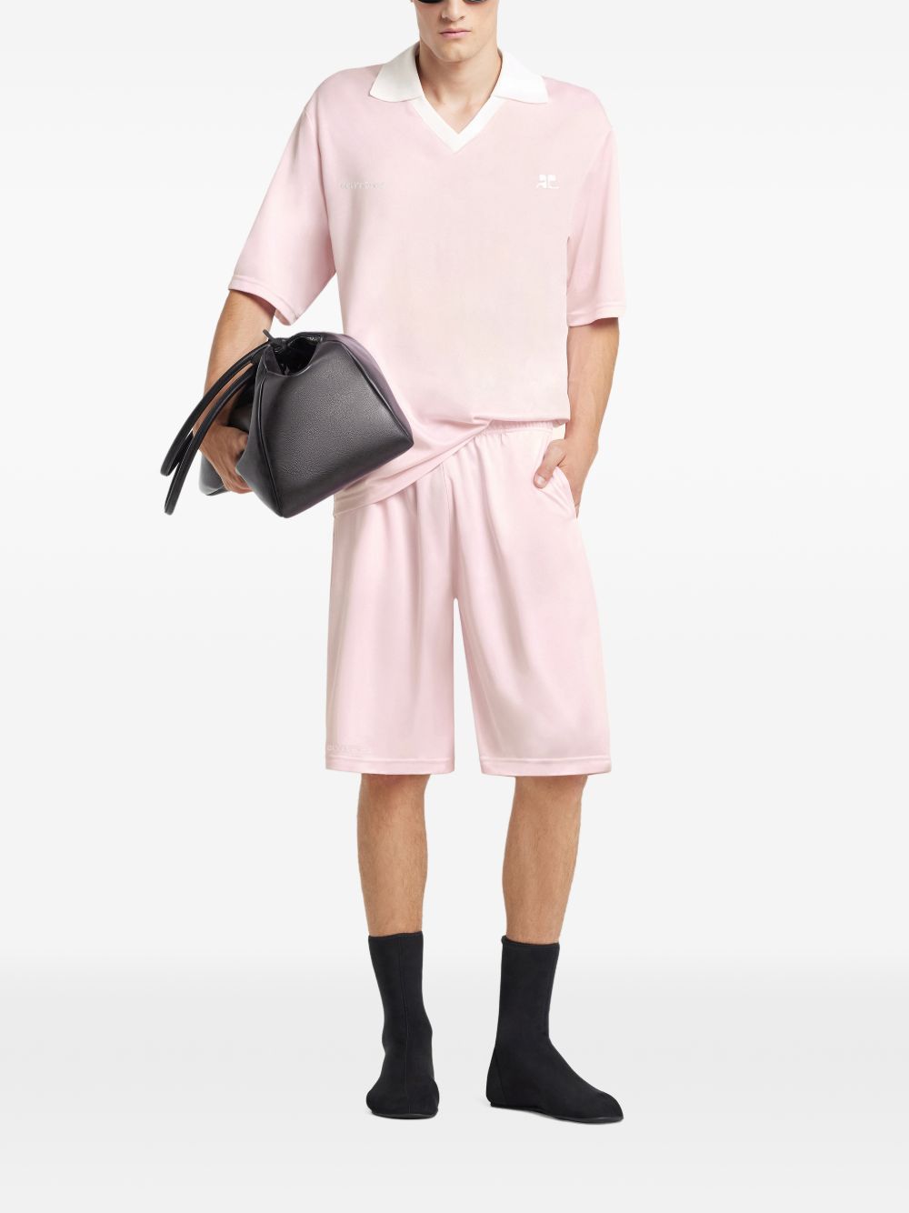 Courreges Pre Logo oversize polo shirt