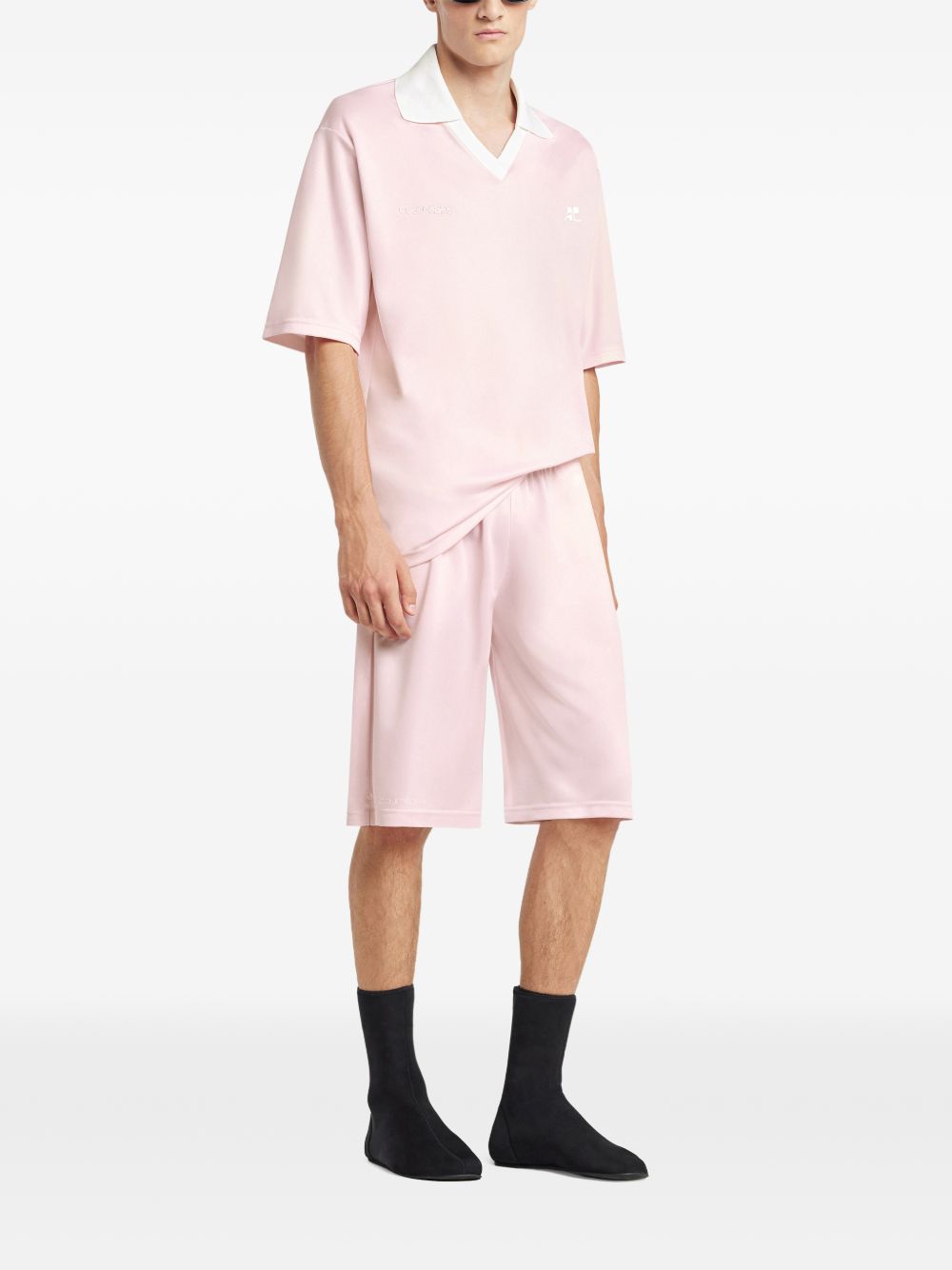 Courreges Pre Logo oversize polo shirt