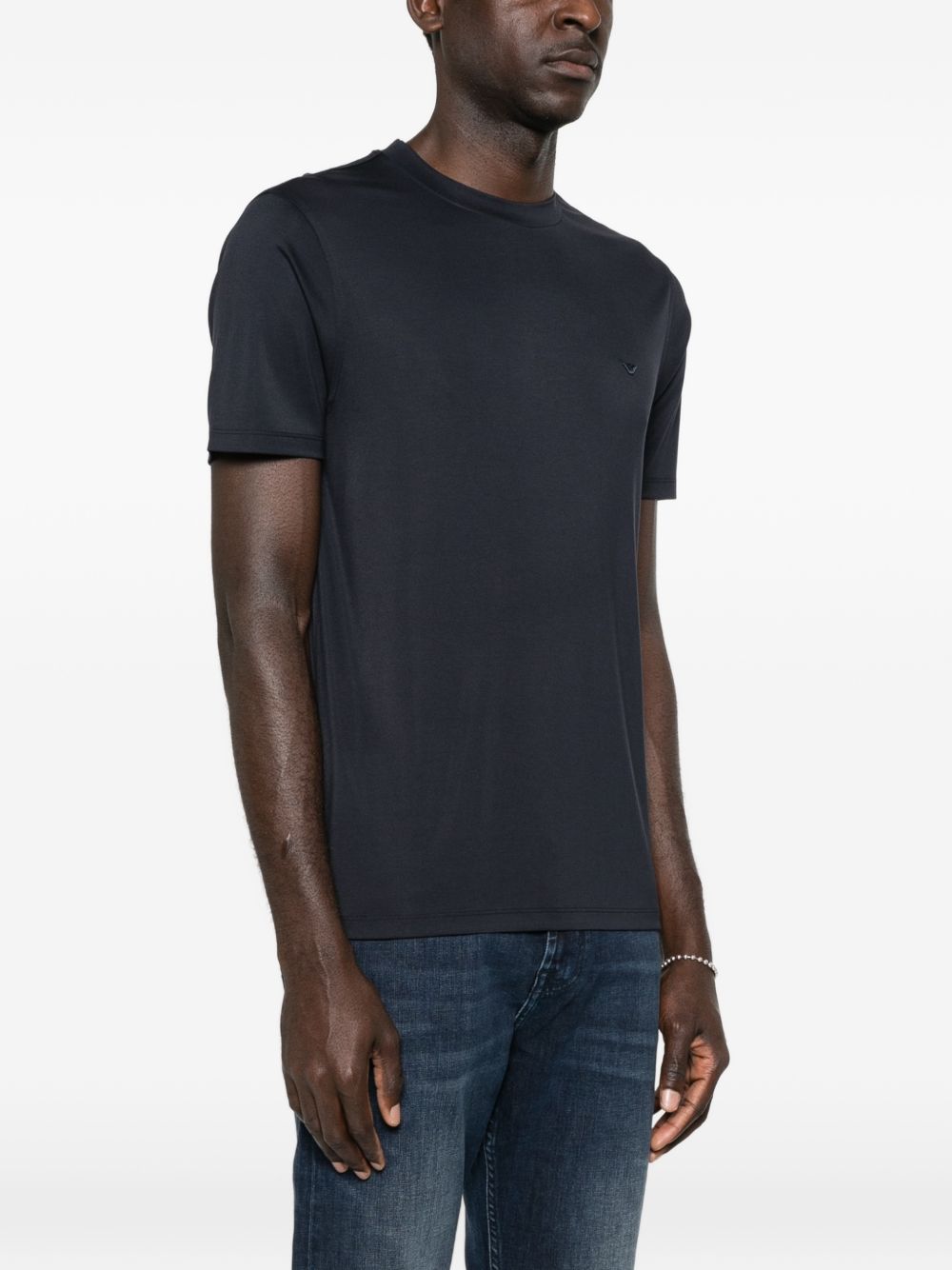 Emporio Armani Modal and silk blend t-shirt