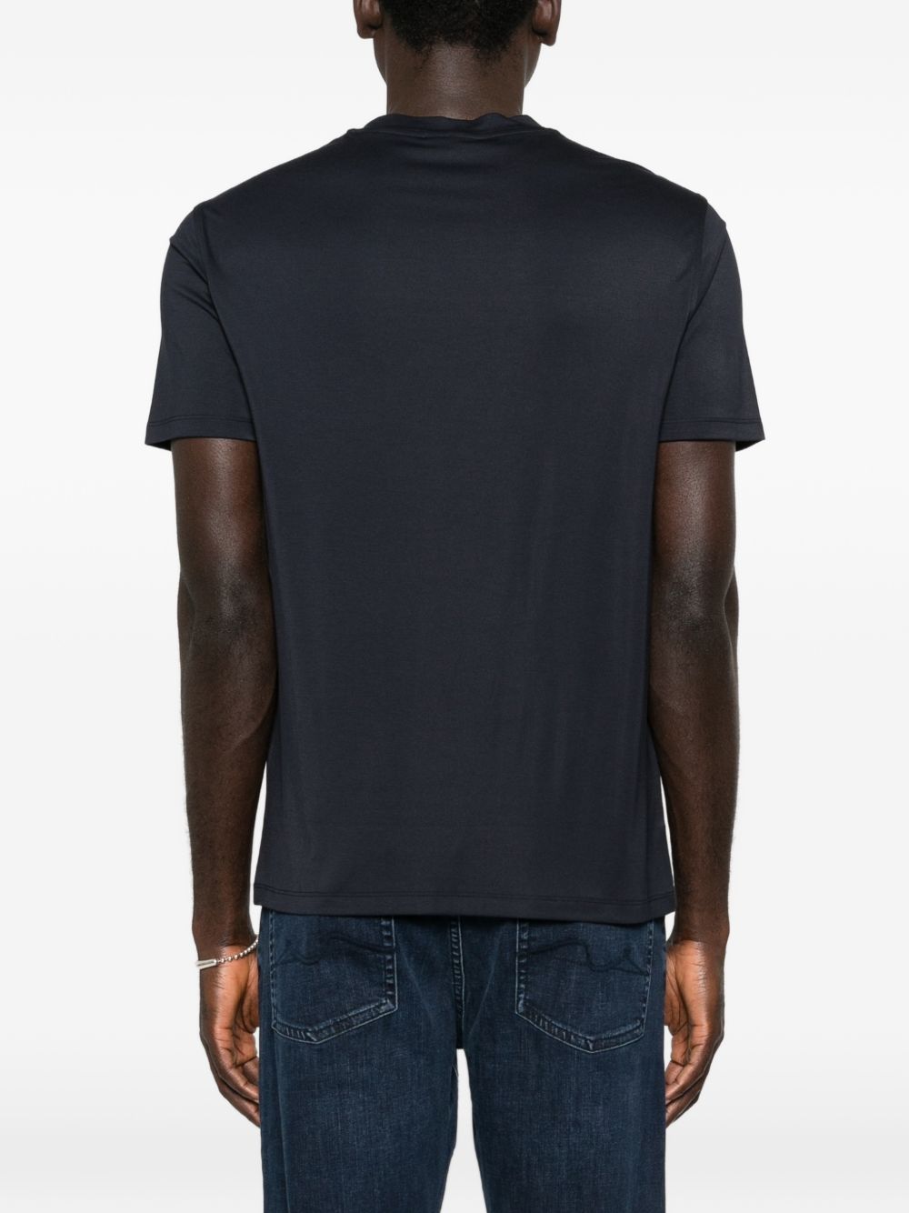 Emporio Armani Modal and silk blend t-shirt