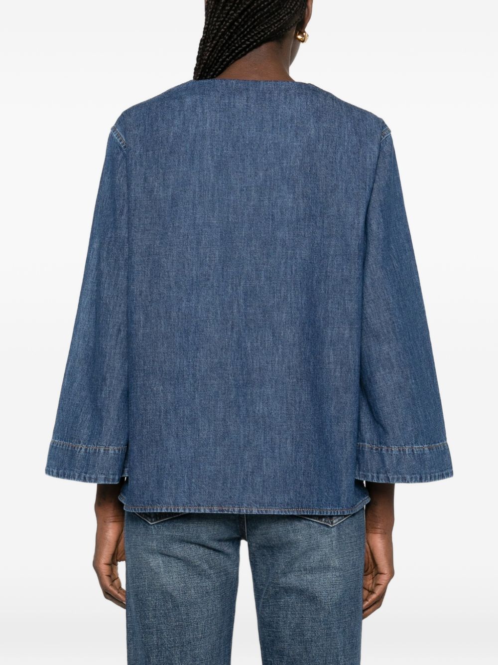 Valentino VLogo Signature denim blouse