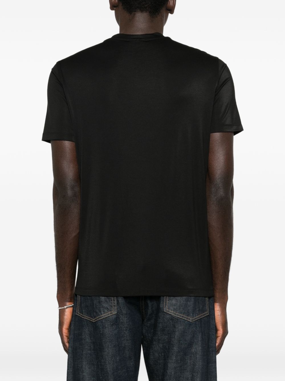 Emporio Armani Modal and silk blend t-shirt