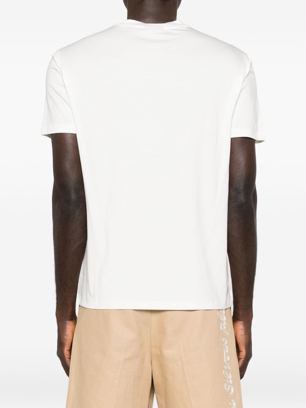 Emporio Armani Modal and silk blend t-shirt