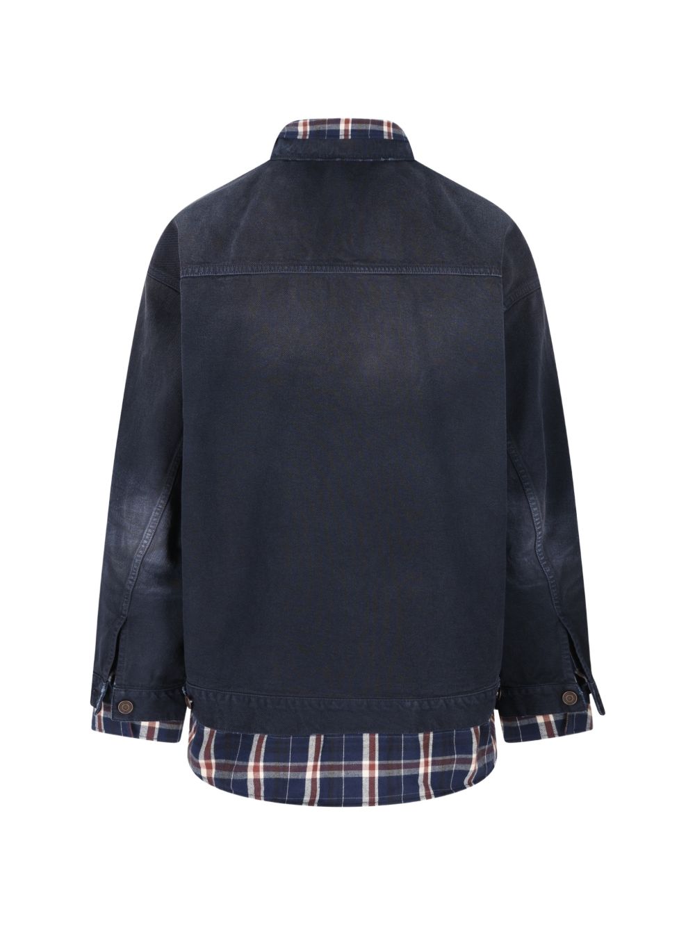Balenciaga patched shirt jacket