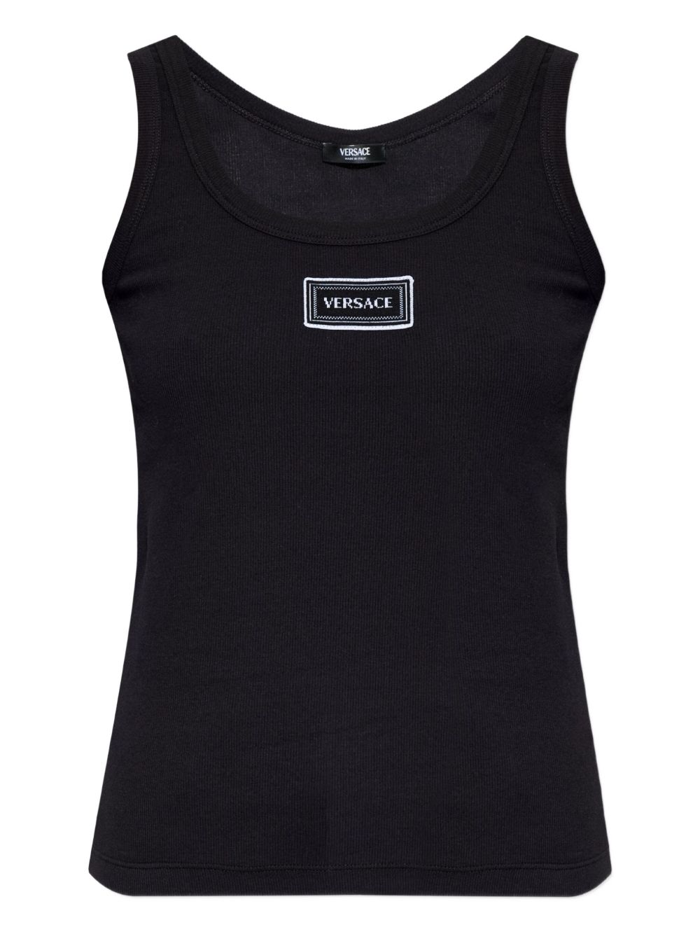 Versace Logo cotton tank top