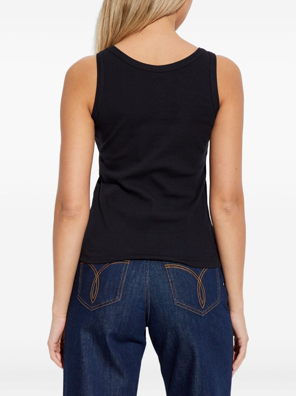 Versace Logo cotton tank top