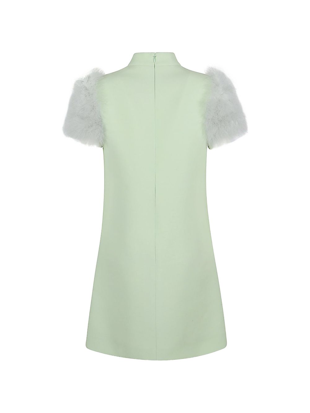Valentino Feathered wool and silk dress