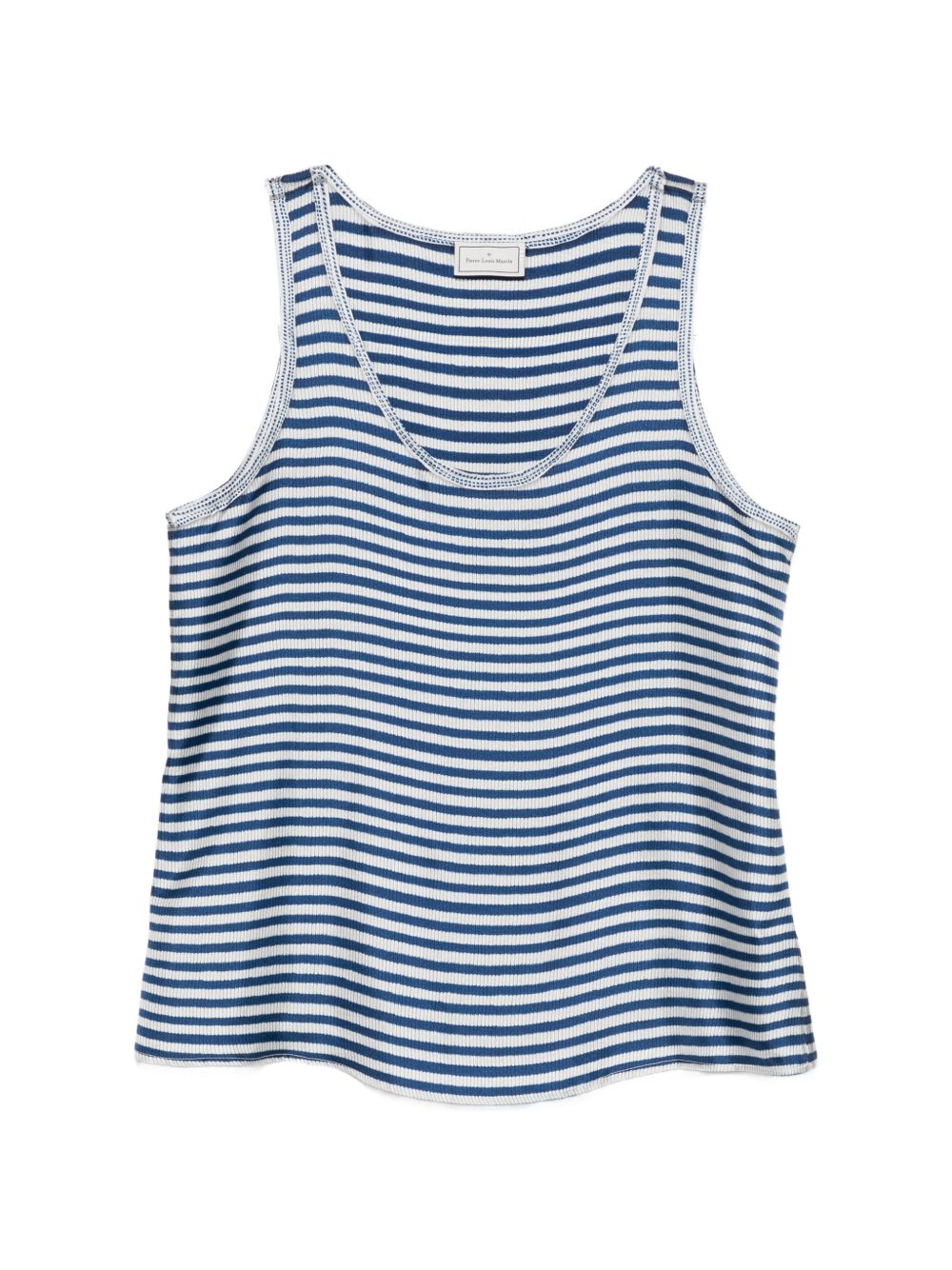 Pierre Louis Mascia Striped silk tank top