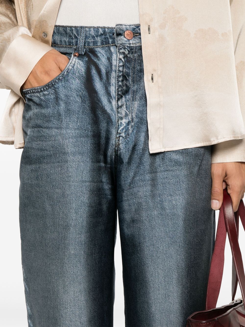 Pierre Louis Mascia Silk trousers