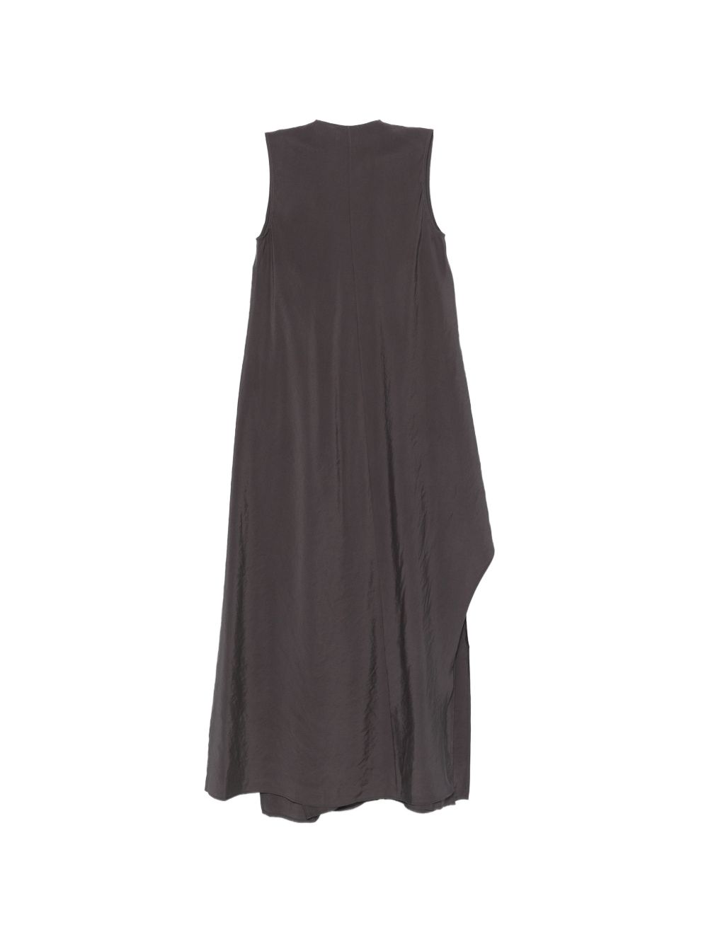 Alysi V-neck sleeveless ruffle detail Long dress