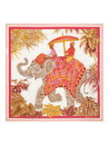Ferragamo Silk Scarf With Indian Print