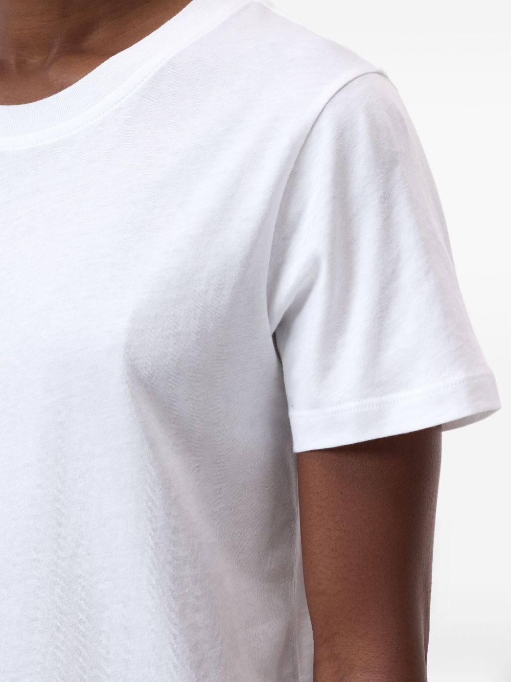 Closed Whitecrew neckshort sleevesstraight hem Cotton t-shirt