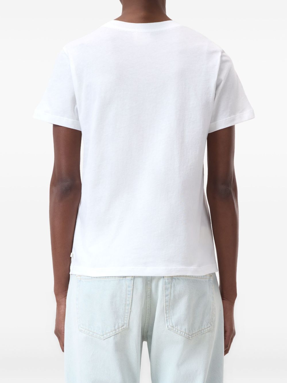 Closed Whitecrew neckshort sleevesstraight hem Cotton t-shirt