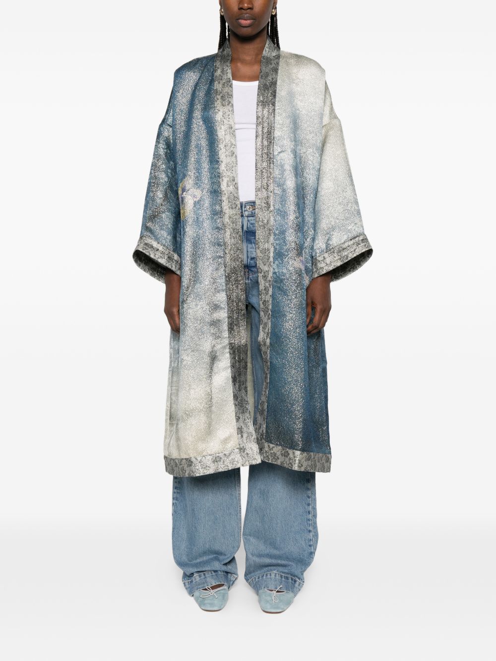 Pierre Louis Mascia Printed kimono jacket