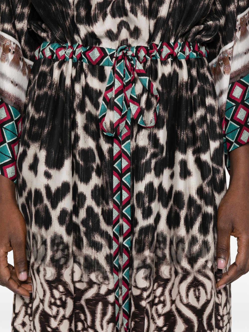 Pierre Louis Mascia Printed silk dress