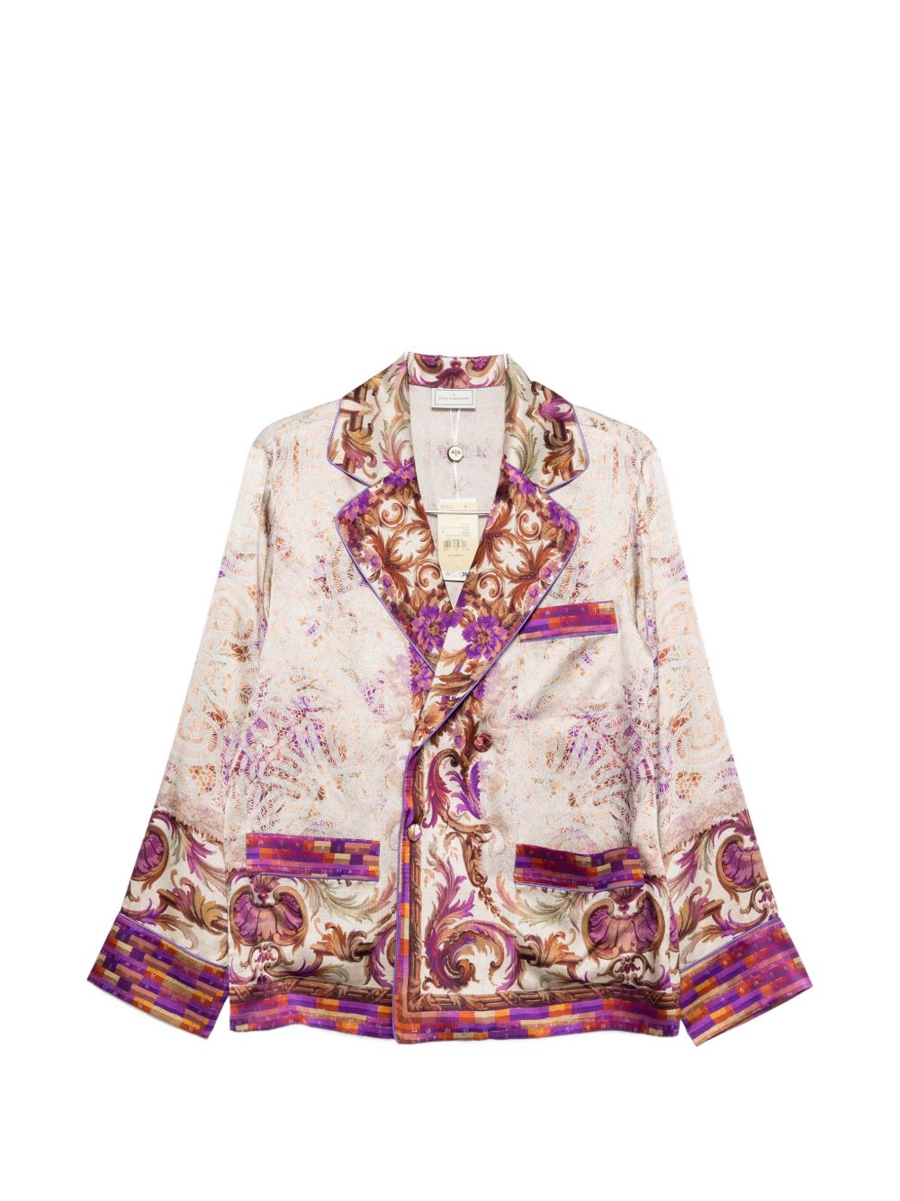 Pierre Louis Mascia Printed silk jacket