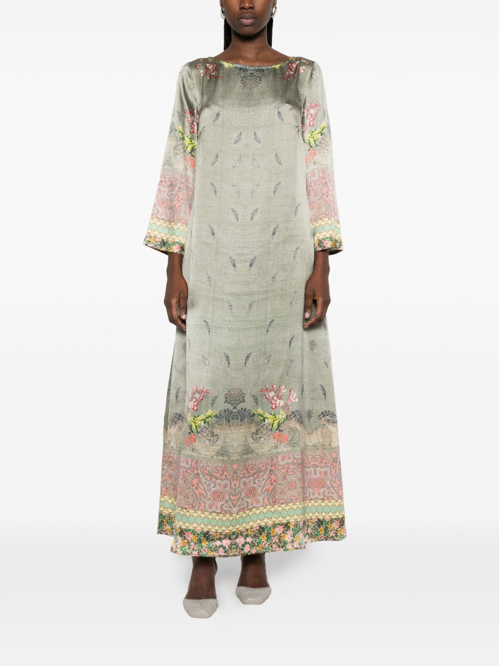 Pierre Louis Mascia Printed silk dress