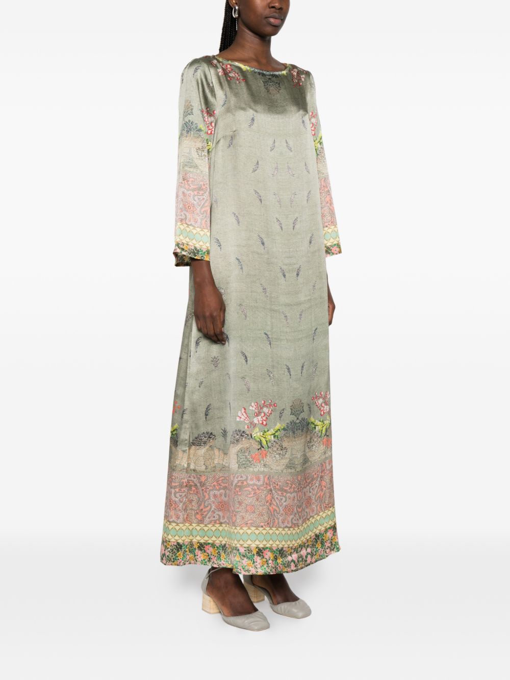 Pierre Louis Mascia Printed silk dress