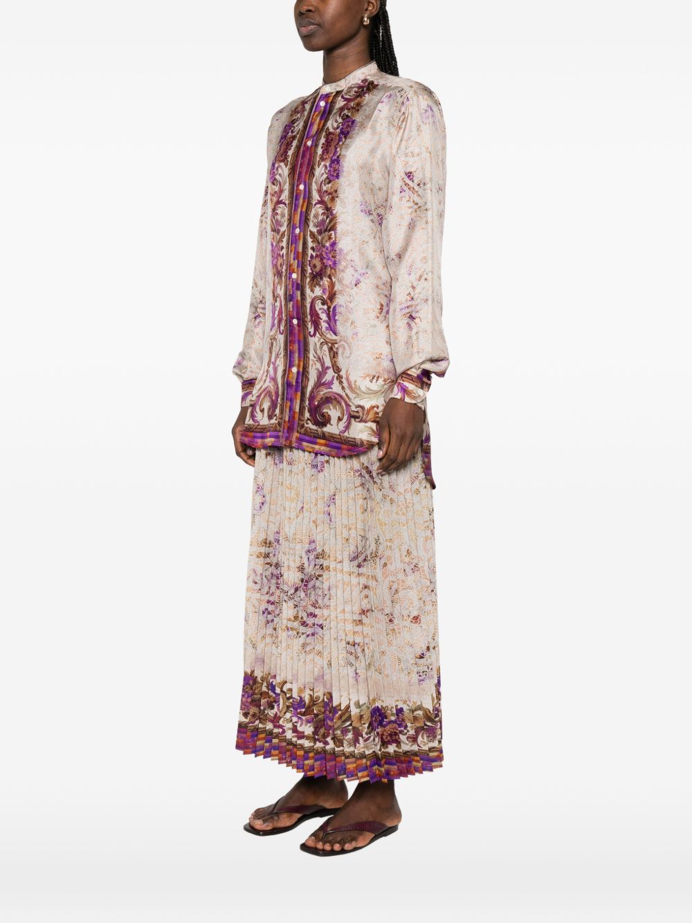 Pierre Louis Mascia Printed silk shirt