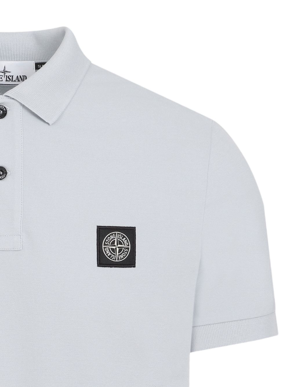 Stone Island Logo cotton polo shirt