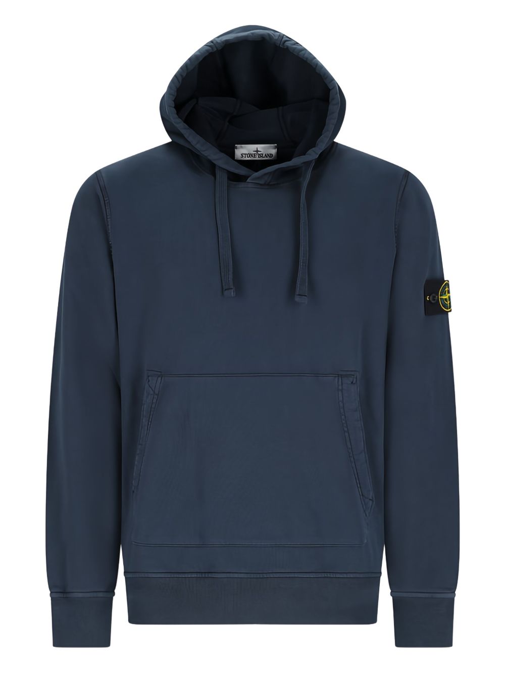 Stone Island Logo cotton hoodie