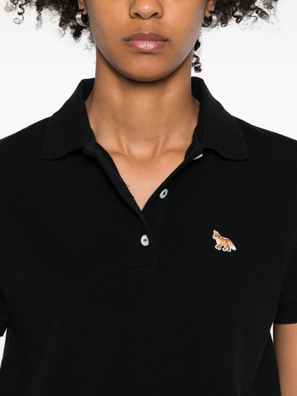 Maison Kitsuné Maison KitsunÃ© Baby Fox cotton polo shirt