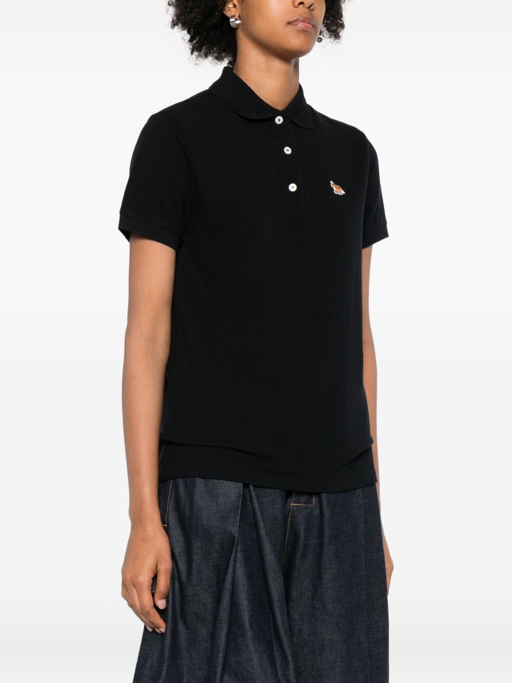 Maison Kitsuné Maison KitsunÃ© Baby Fox cotton polo shirt