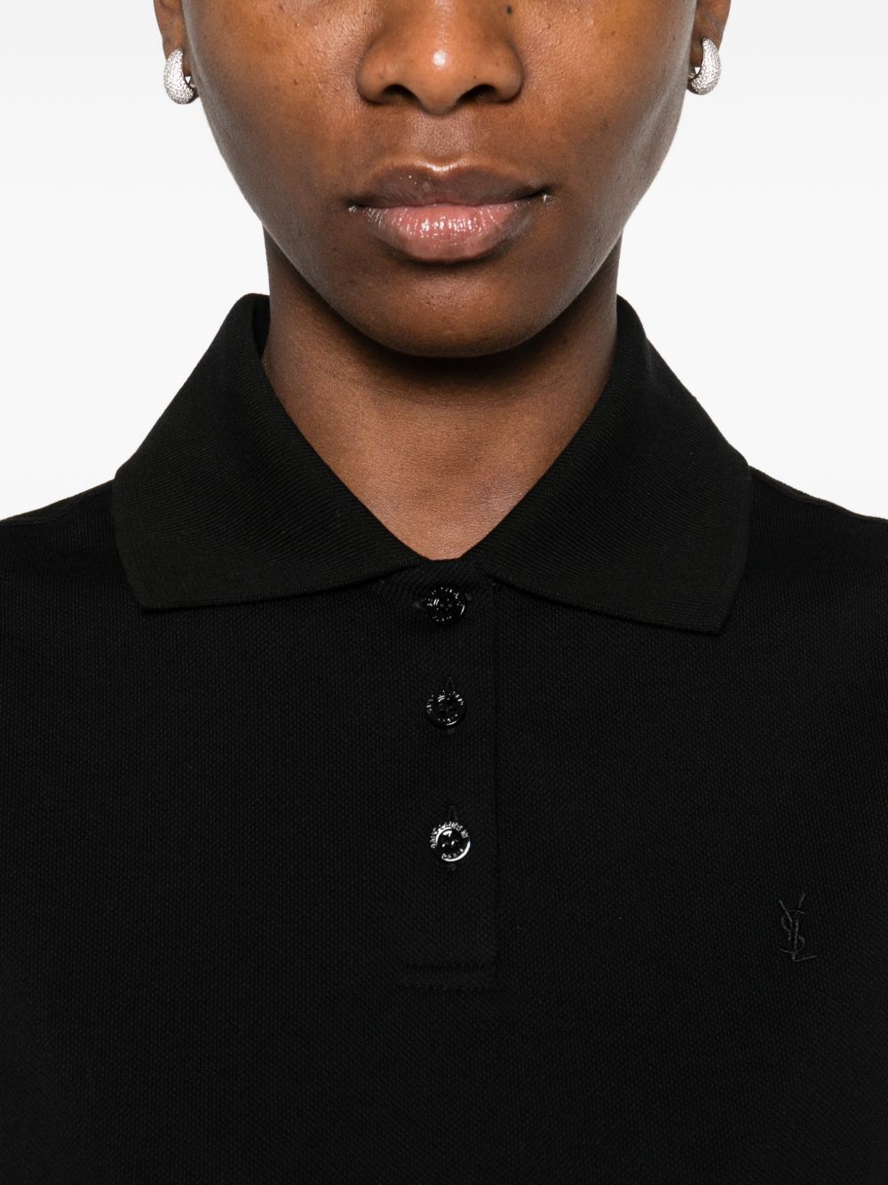 Saint Laurent Cotton sleeveless polo shirt