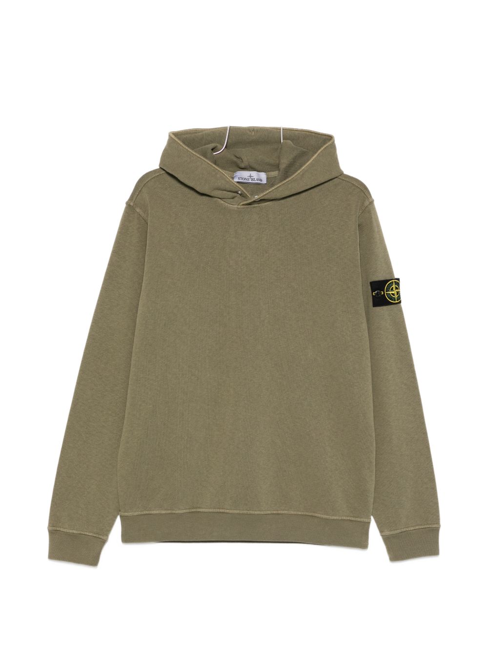 Stone Island Logo cotton hoodie