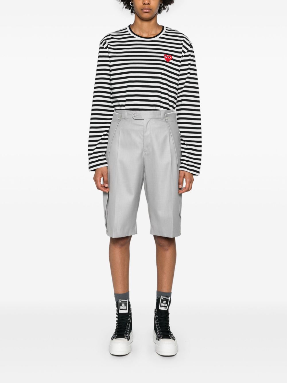 Comme Des Garcons Comme Des GarÃ§ons Striped cotton t-shirt