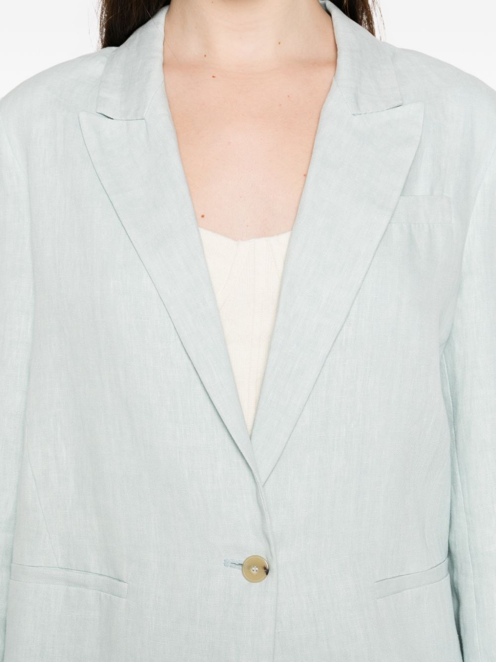 Forte Forte Linen single-breasted jacket