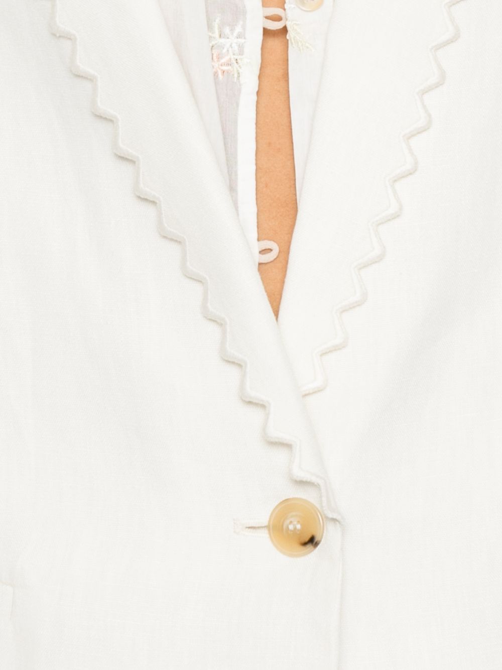 Forte Forte Linen single-breasted jacket