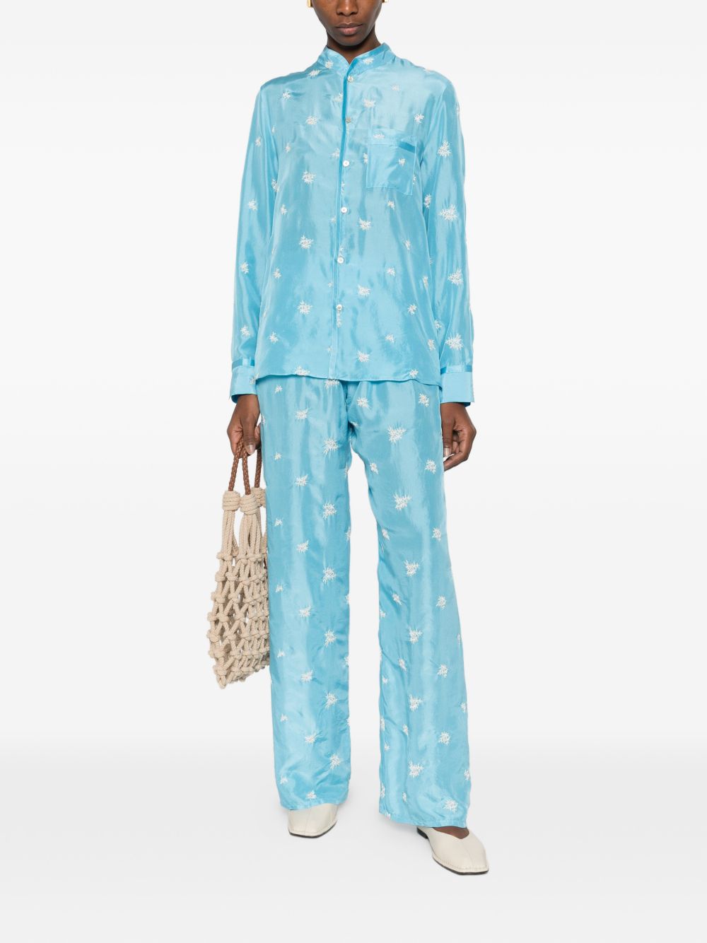 Forte Forte Embroidered silk trousers