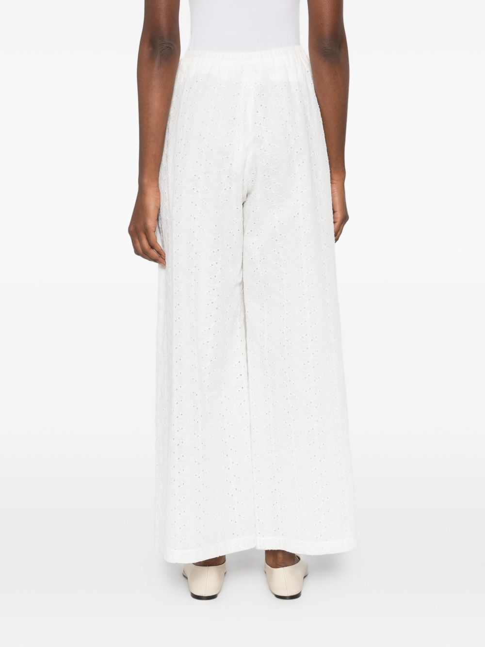 Forte Forte Embroidered cotton trousers