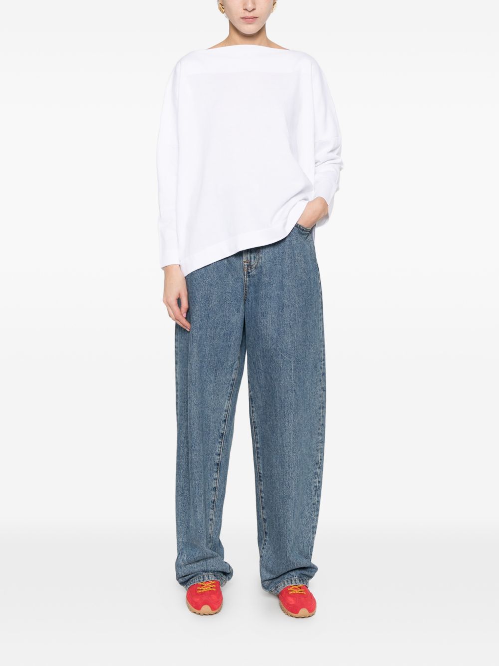 Daniela Gregis Cotton boat-neck sweater