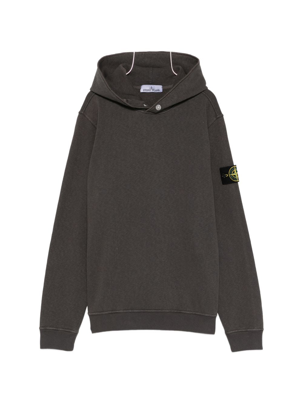 Stone Island Logo cotton hoodie