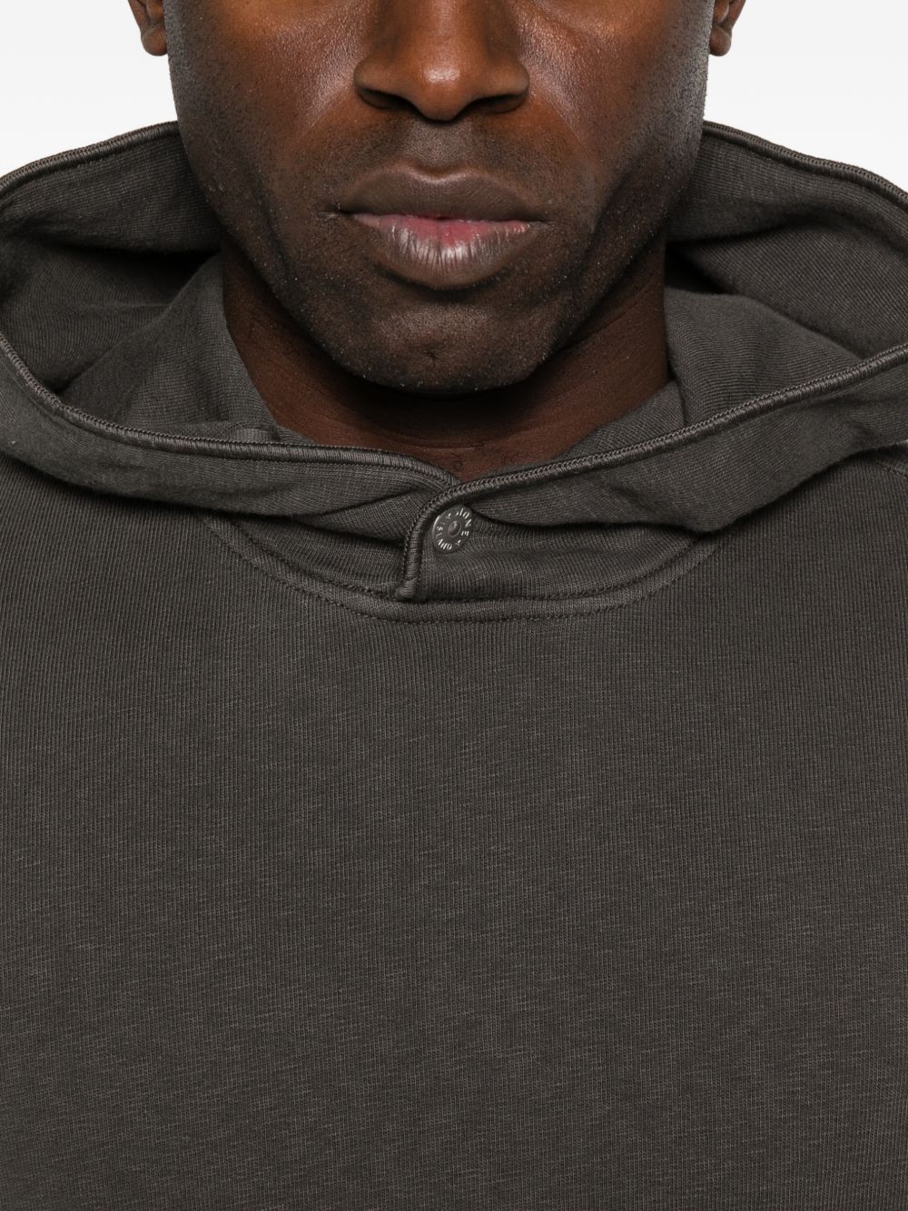 Stone Island Logo cotton hoodie