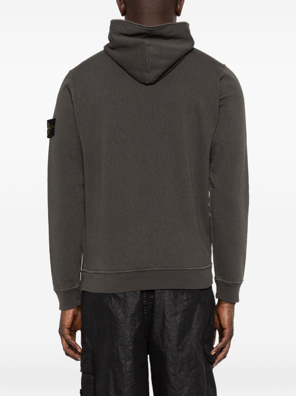Stone Island Logo cotton hoodie