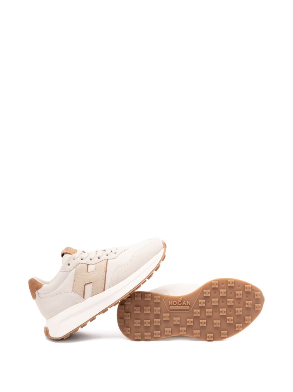 Hogan H641 Leather Sneakers.