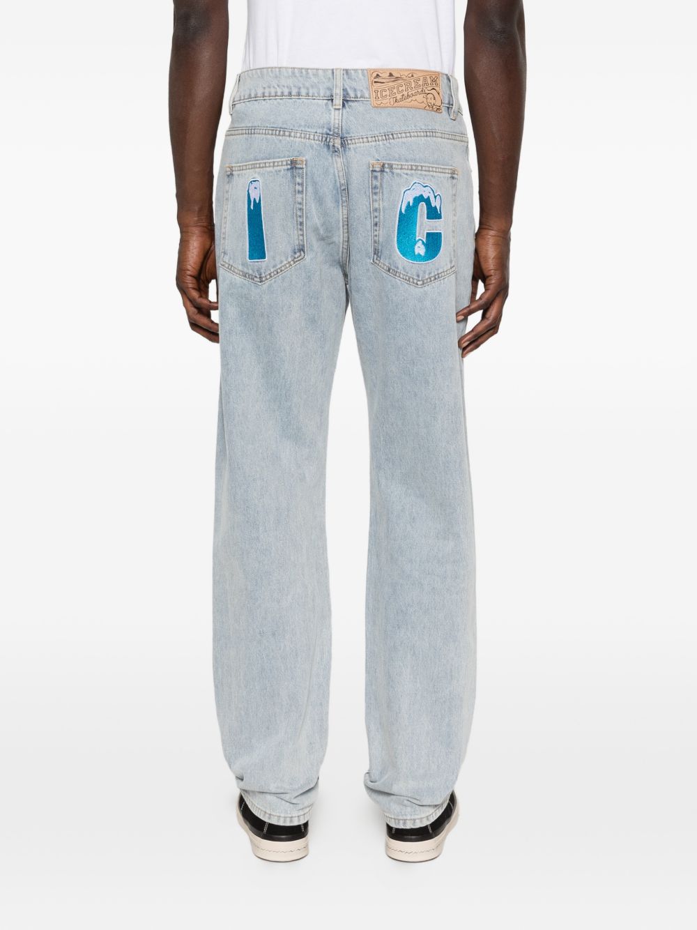 Icecream Crystal Running Dog denim jeans
