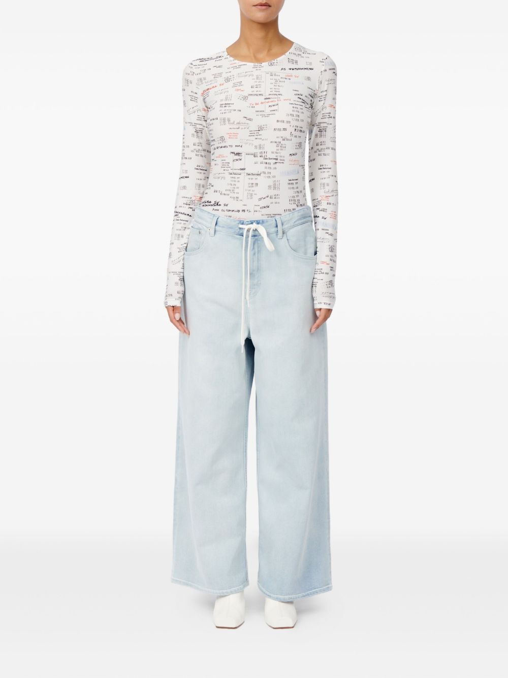 MM6 Maison Margiela Wide-leg denim jeans