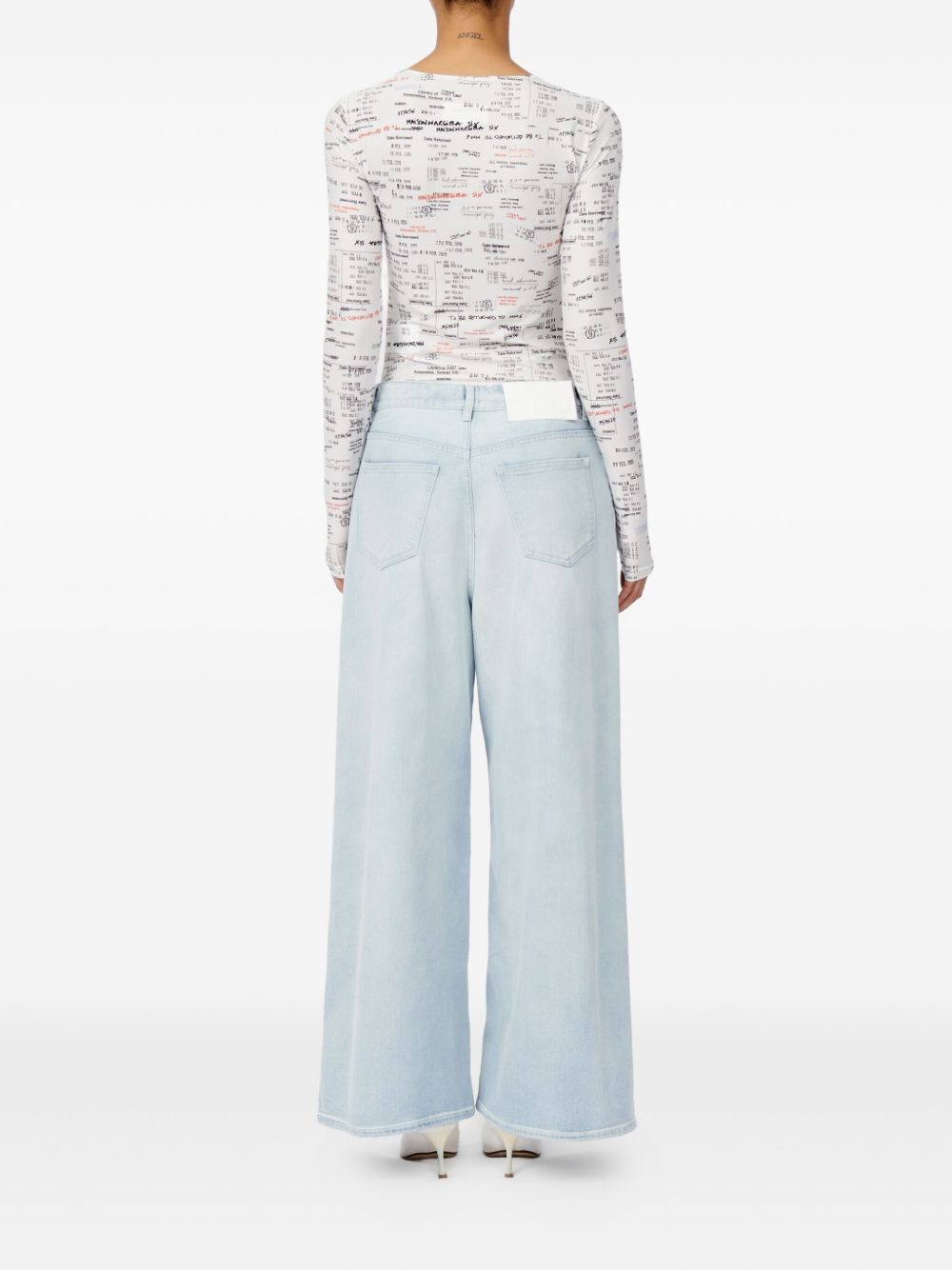 MM6 Maison Margiela Wide-leg denim jeans