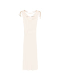 Elisabetta Franchi V-neck sleeveless A-line skirt Knitted midi dress