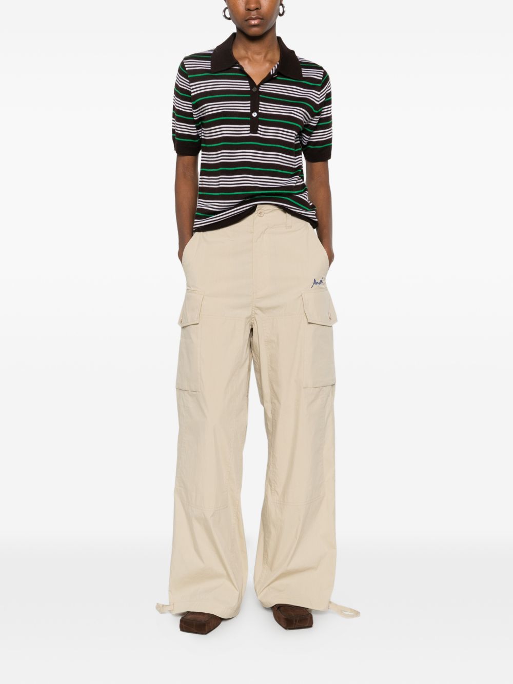 Parosh P.A.R.O.S.H. Nylon and cotton trousers