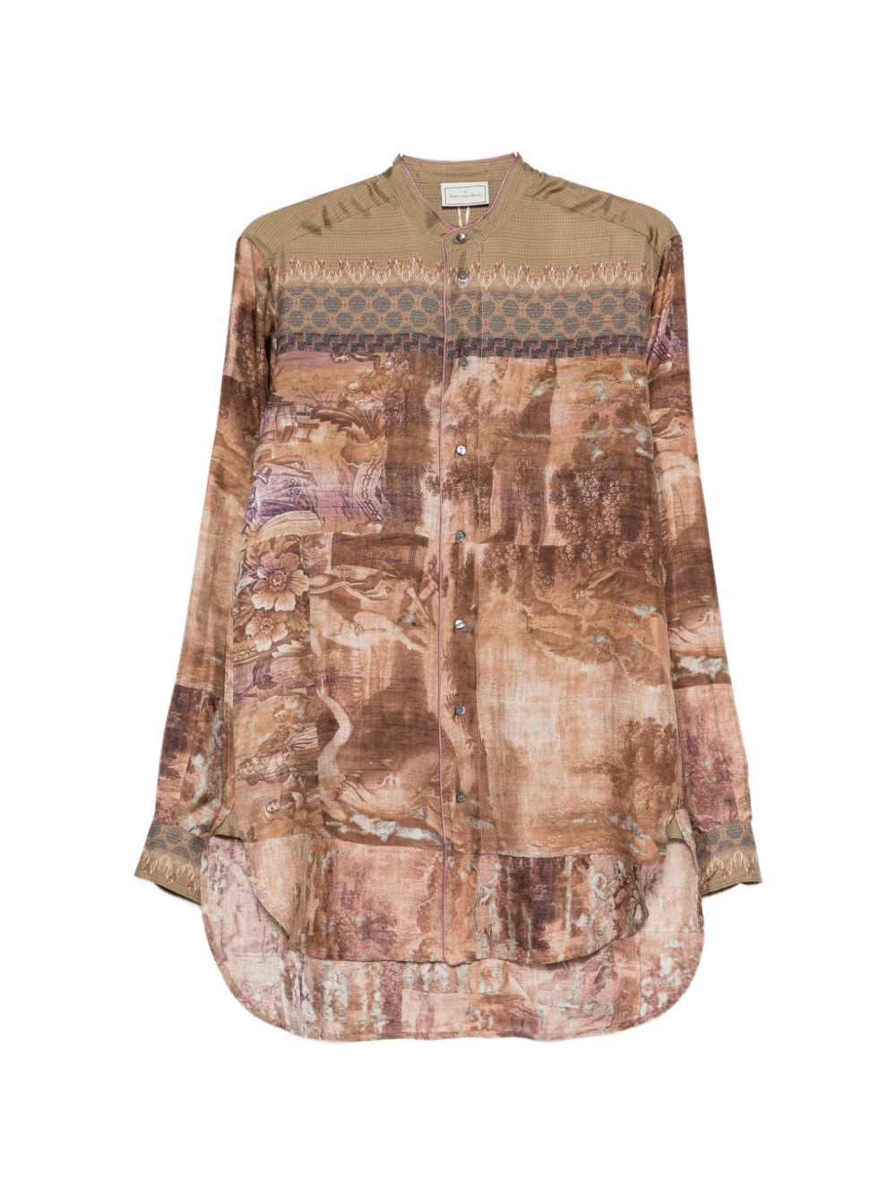 Pierre Louis Mascia Printed silk shirt