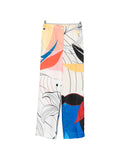 F.R.S . Printed silk trousers