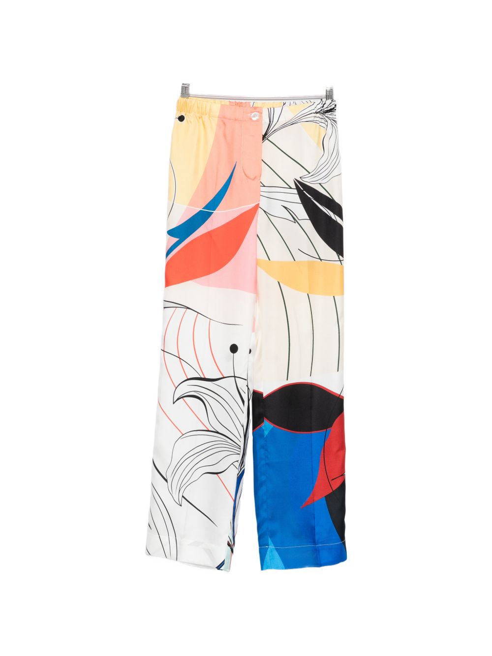 F.R.S . Printed silk trousers