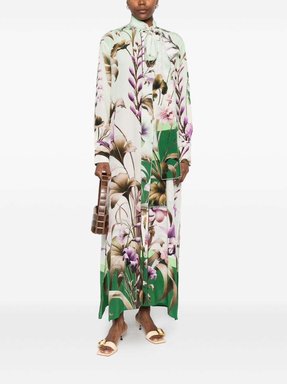 F.R.S . Printed silk dress