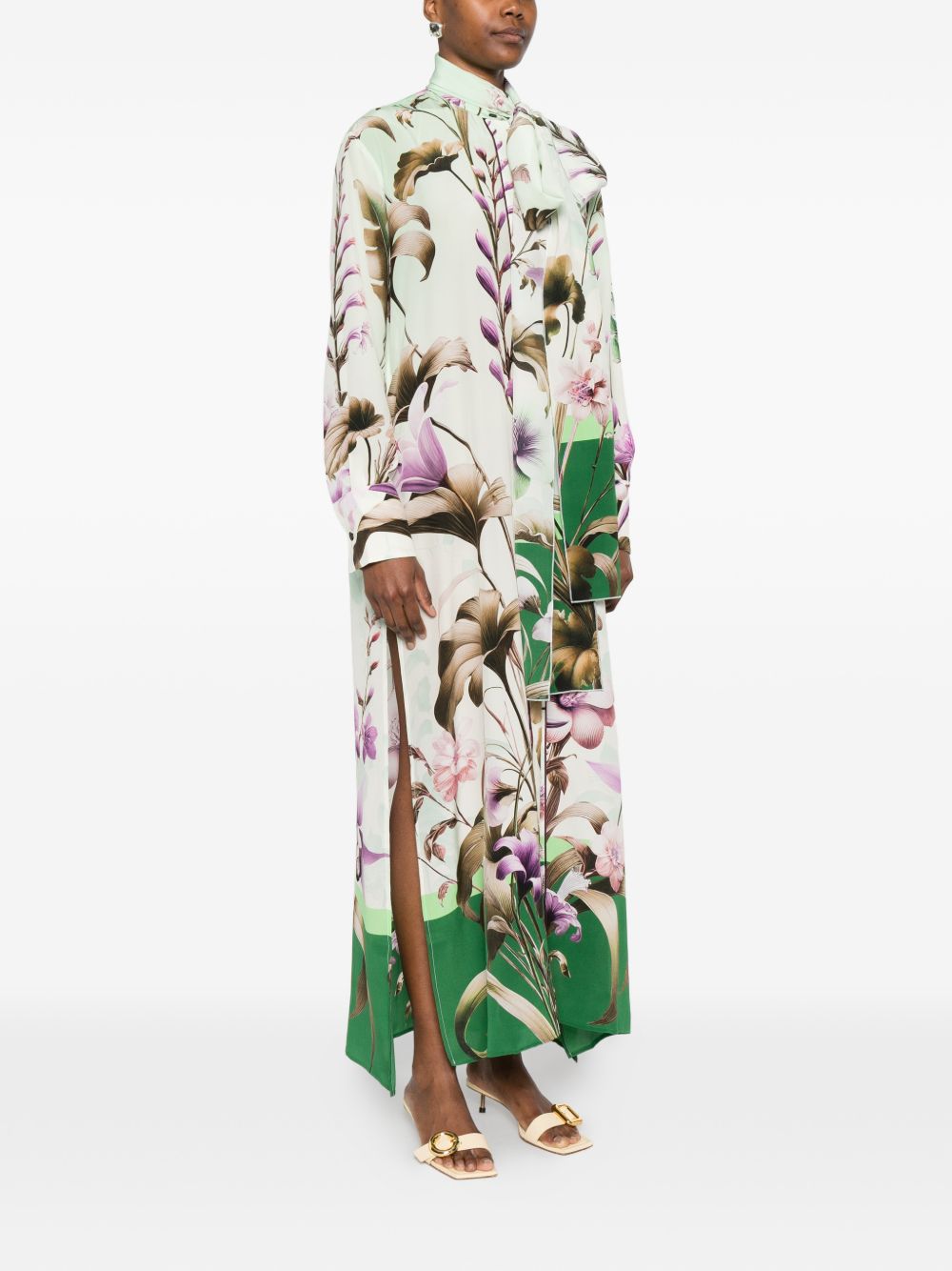 F.R.S . Printed silk dress